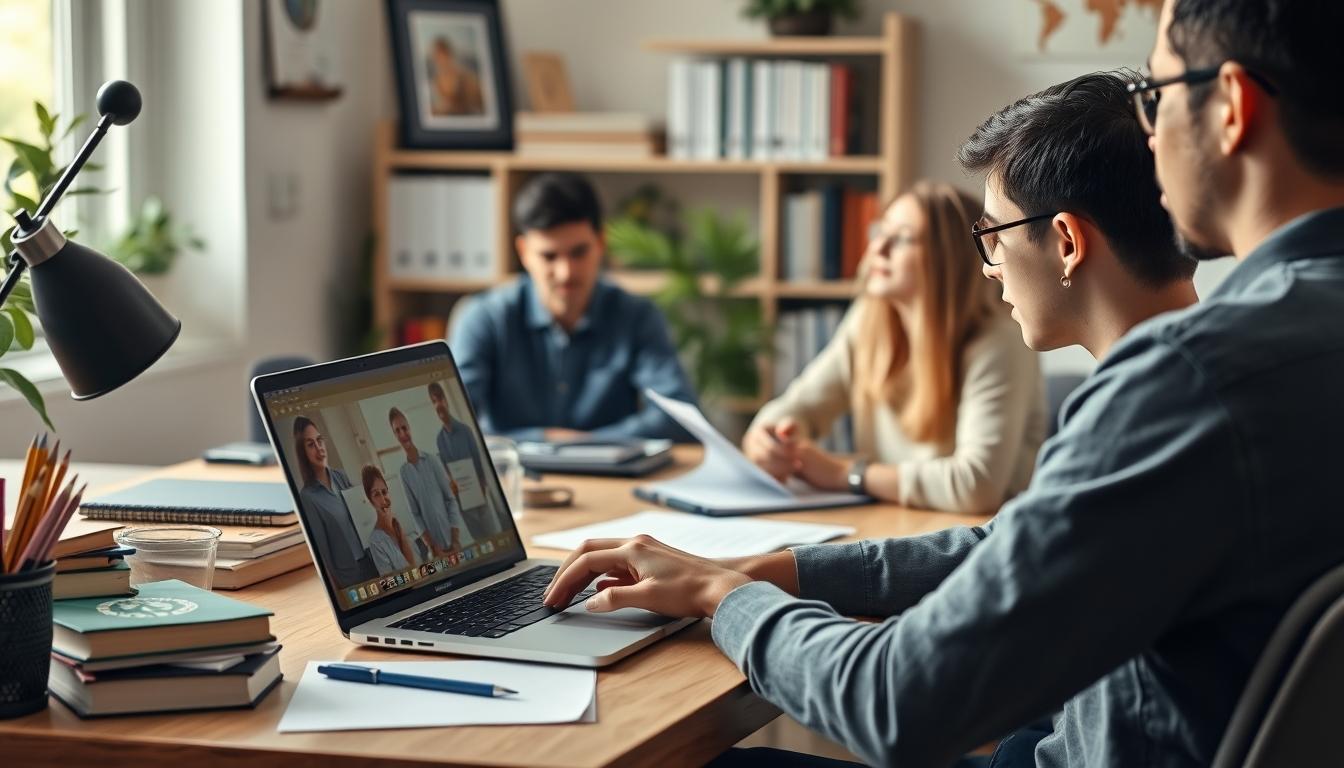 Modern university campus for students